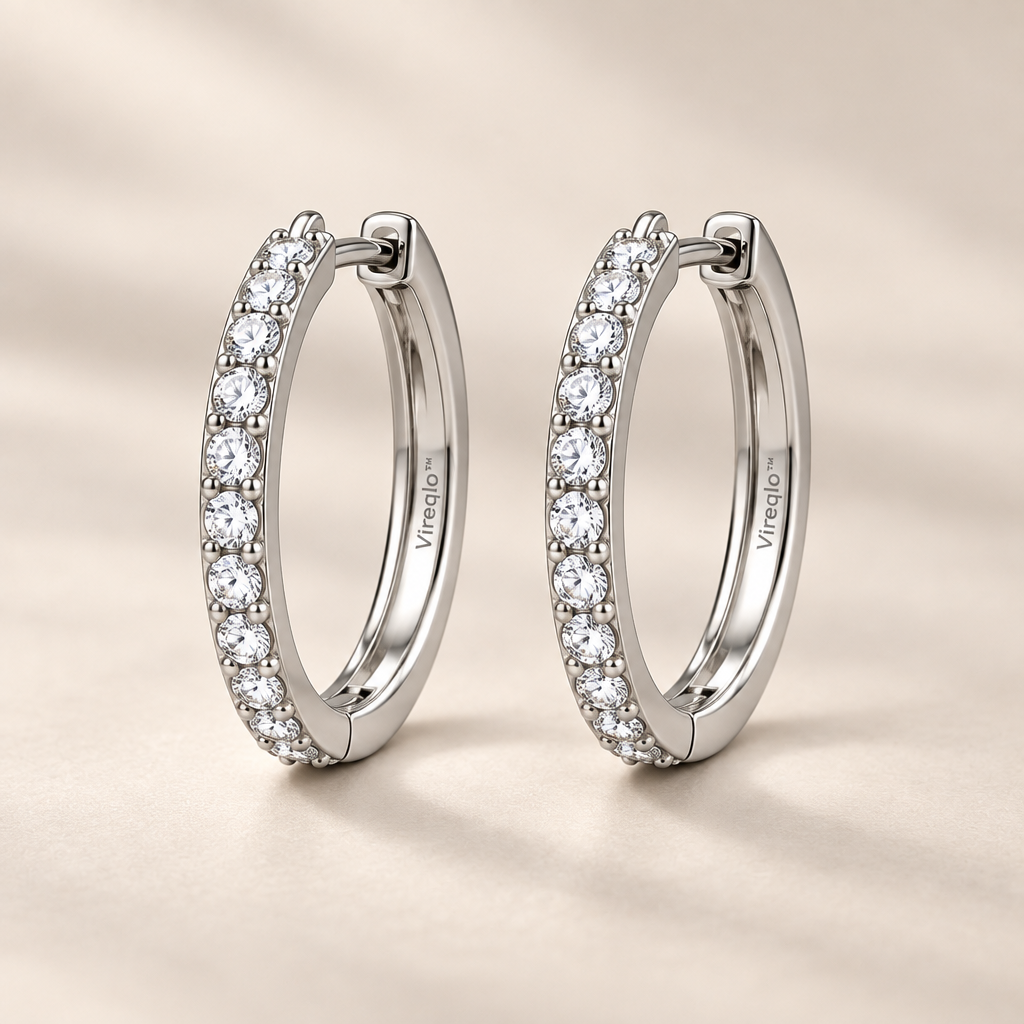 Vireqlo™ Light Luxury Cubic Zirconia Hoop Earrings hero