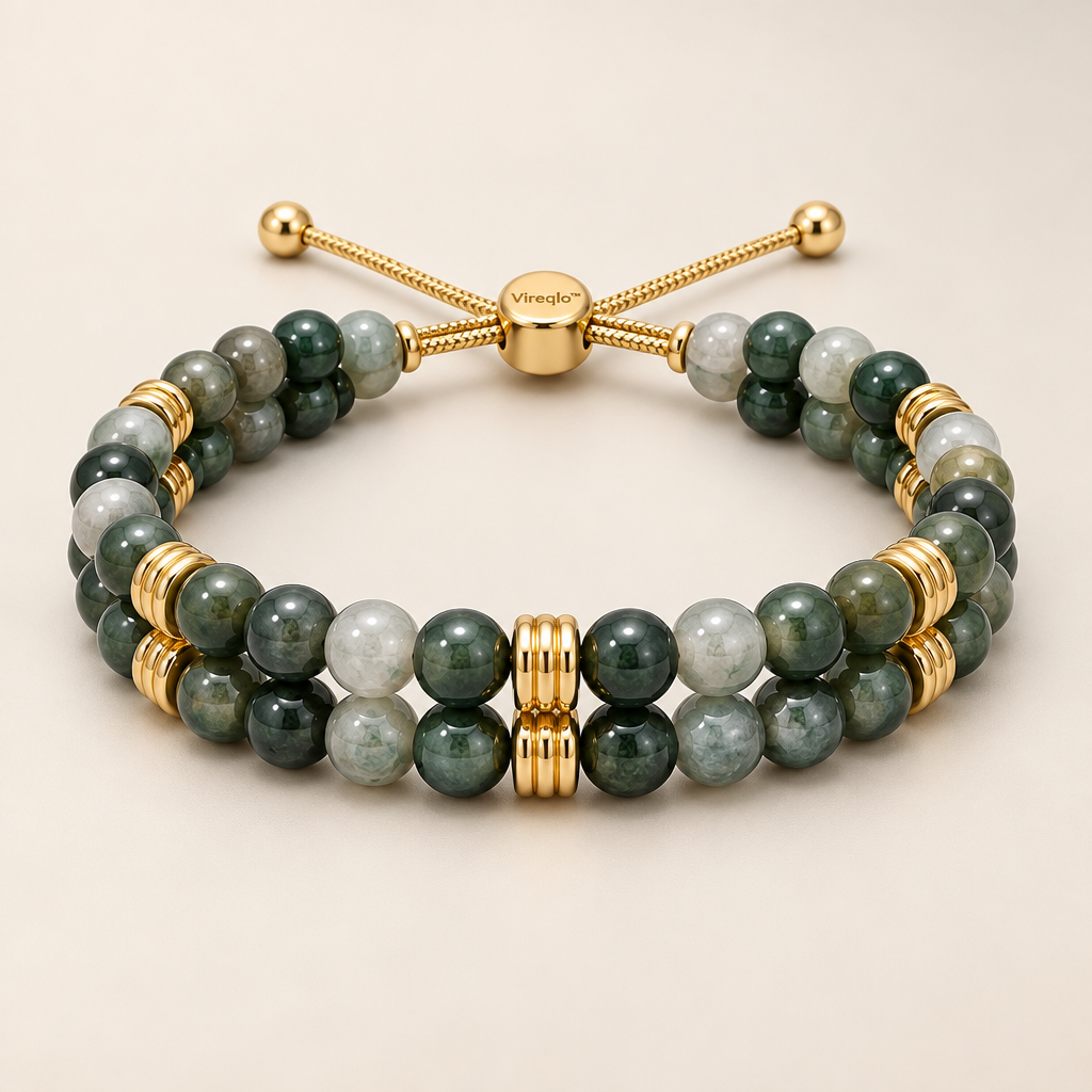 Vireqlo™ Double-Layer Natural Stone Bracelet hero