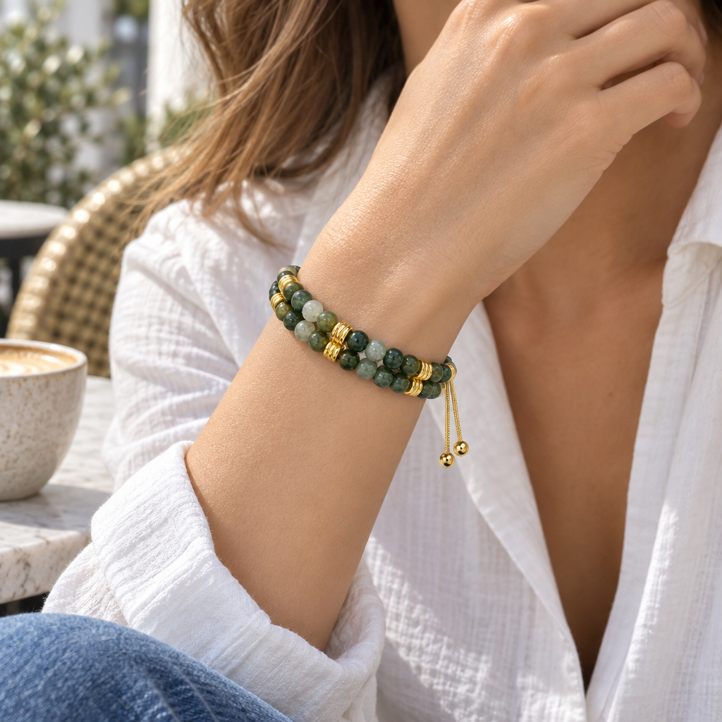 Vireqlo™ Double-Layer Natural Stone Bracelet main image 02