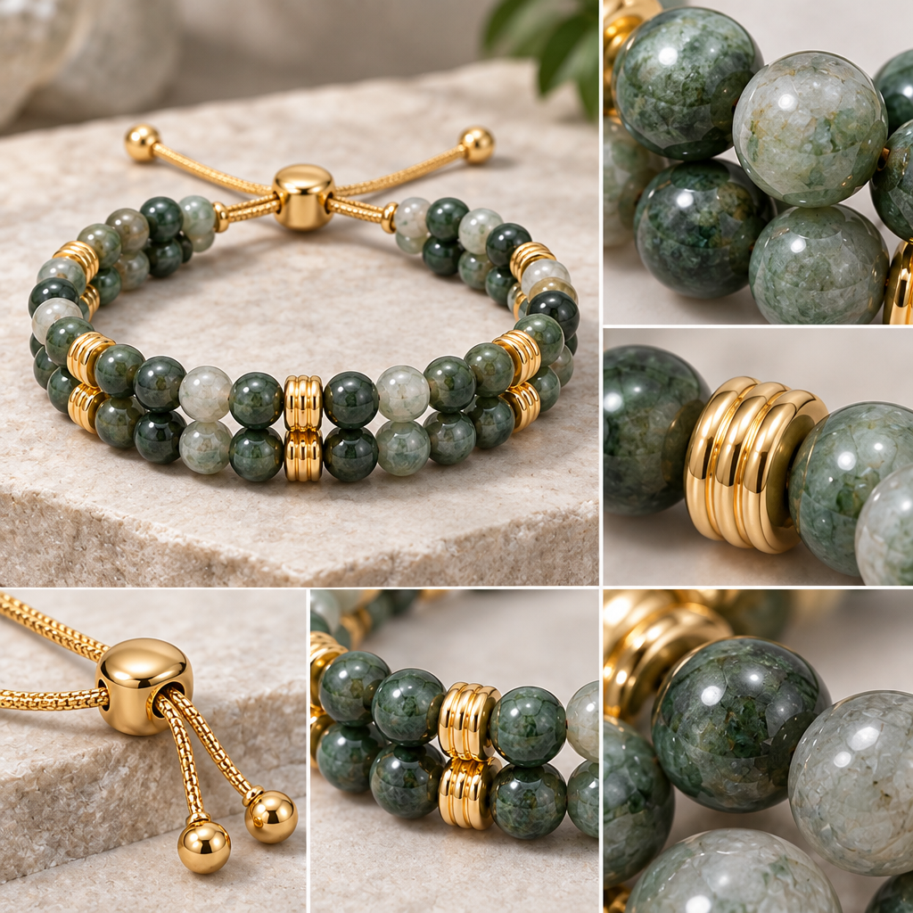 Vireqlo™ Double-Layer Natural Stone Bracelet main image 06