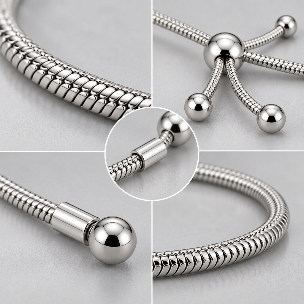 Vireqlo™ Adjustable Snake Chain Bracelet main image 03